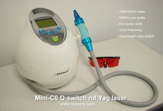 ND YAG Q - laser comutado para a remoção da tatuagem com refrigerar de ar independente da água do laço próximo