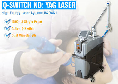 Máquina comutada Q poderosa do laser do ND YAG Pico para a pigmentação com tratamento 1064 do laser 