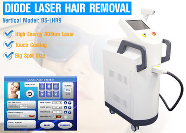 equipamento permanente da remoção do cabelo da máquina do laser do diodo 810nm com o painel de controle colorido do tela táctil