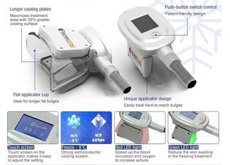 Máquina confortável do emagrecimento do corpo de Cryolipolysis com os 4 aplicadores dos PCes