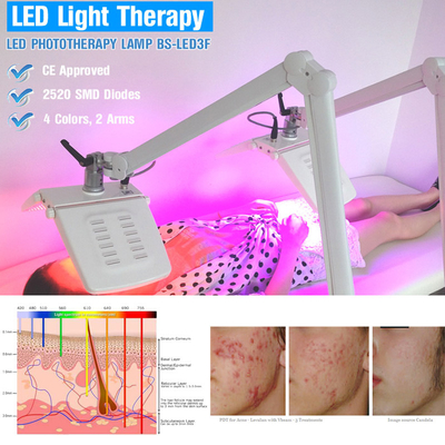 Máquina 10 da terapia da luz do diodo emissor de luz do pro fotão BIO - tratamento da acne da frequência 110HZ