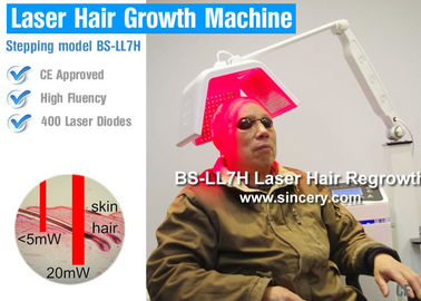 Terapia do laser da parte alta para a queda de cabelo, tratamento do laser do crescimento do cabelo