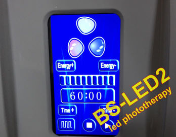 Dispositivo da terapia da luz azul e vermelha do diodo emissor de luz do sistema de refrigeração do ar para linhas tênues da eliminação