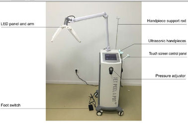 Máquina facial do oxigênio da casca do jato, máquina facial do espaço livre do jato de PDT para cuidados com a pele