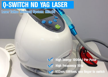 máquina da remoção da tatuagem do laser de 1064nm Yag, laser do interruptor de Q para a cara