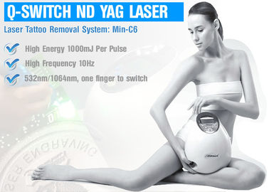 Laser comutado Q do ND YAG da máquina do laser de Pico do tratamento da pele para a pigmentação