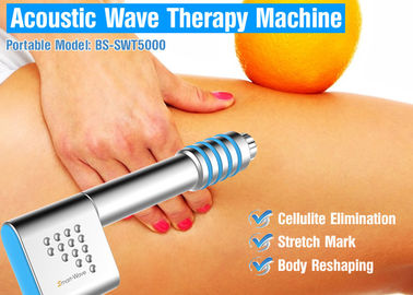 Máquina da terapia da onda acústica do tratamento das celulites, equipamento da terapia de choque