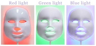 Uso conduzido rejuvenescimento da casa da máscara protetora da pele da máquina do diodo emissor de luz Phototherapy de 7 cores